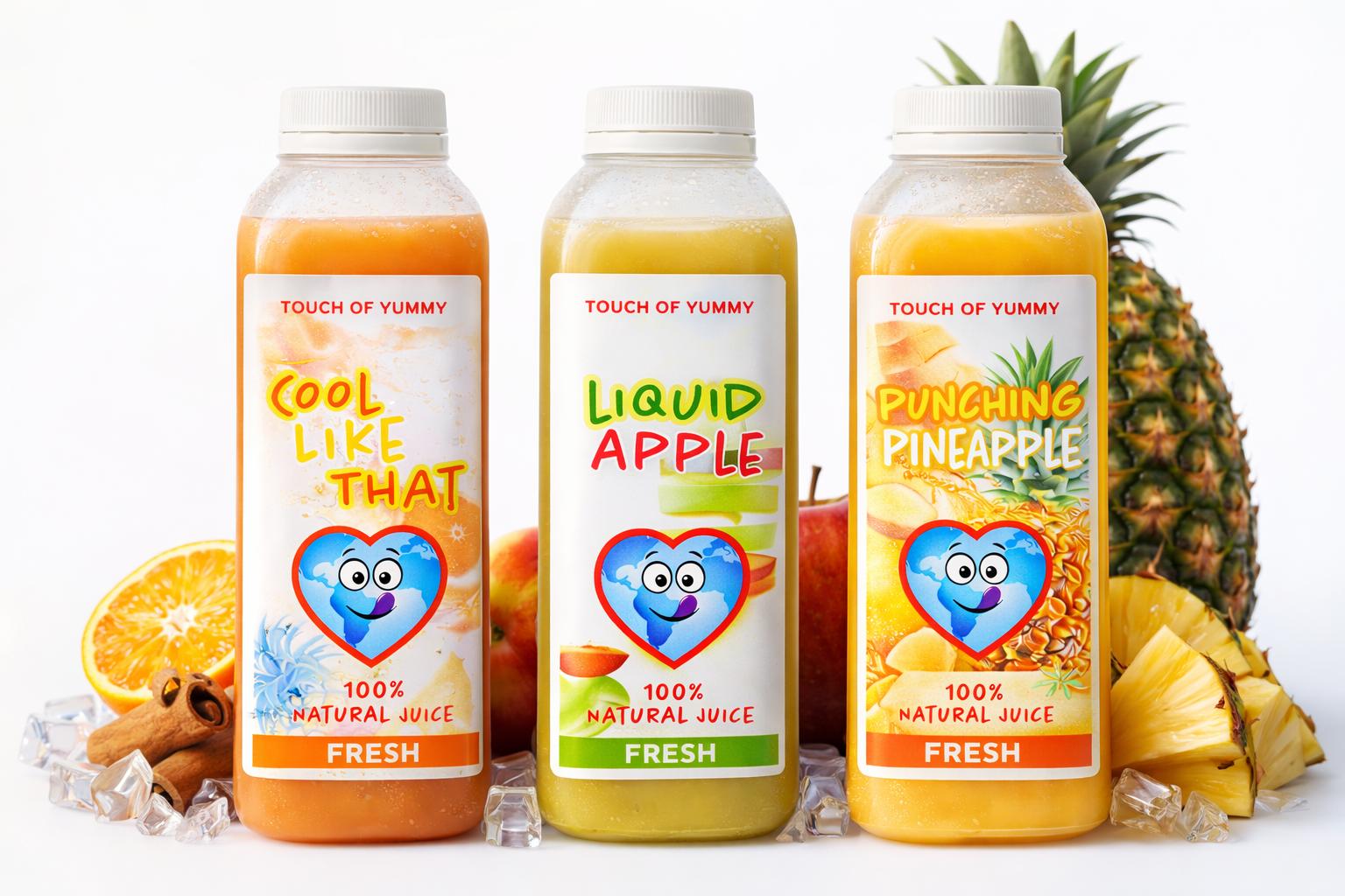 Touch of Yummy Mixed Juice Pack with assorted natural juices