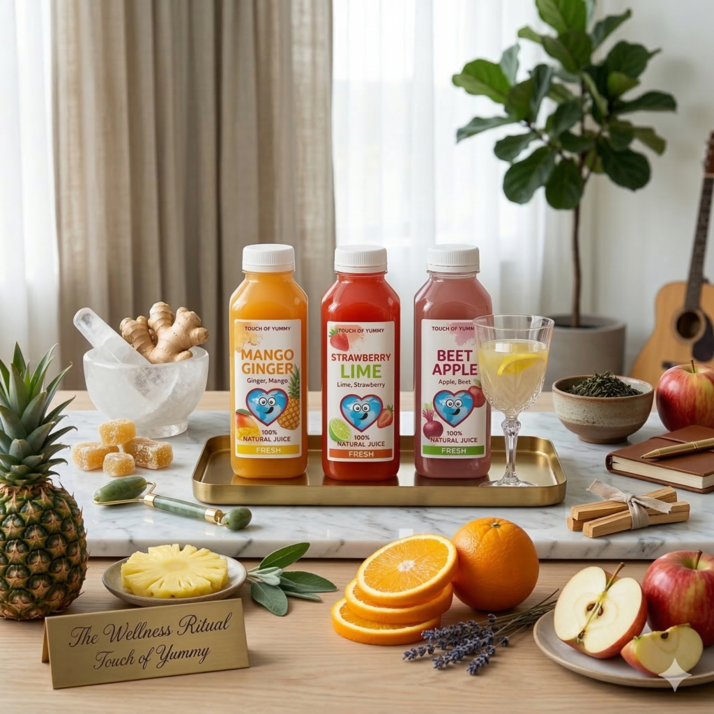 Fresh fruit juices and natural ingredients from Touch of Yummy