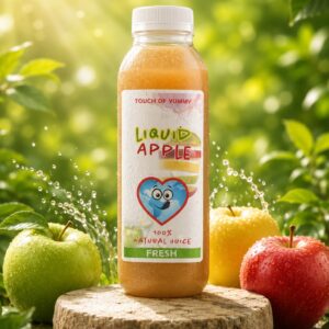 Touch of Yummy Liquid Apple natural apple juice made with 100% natural ingredients.